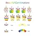 Unicorn Cupcake Toppers & Wrappers & Handmade Unicorn Cake Topper. Double Sided Kids Party Cake Decorations Set of 49 Pieces. Double Sided Eyelash/Rainbow & I Love Unicorns Wrappers w/Toppers.