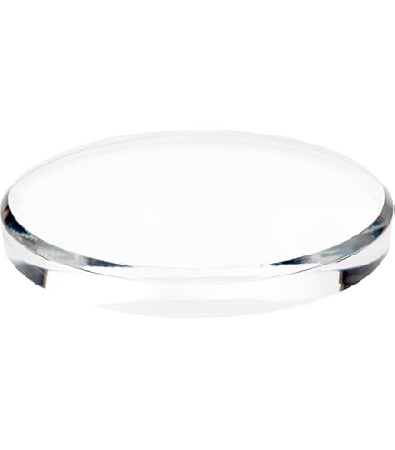 CiaoHER 2-Inch Thick Acrylic Display Block - 12" Round Polished Pedestal Stand For Collectibles - View #10