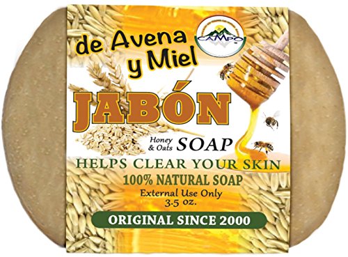 Jabon De Avena Y Miel (Oatmeal and Honey Soap)12 Bars $14.99 Use Once and See the Difference