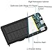 Solar Charger, 12000mAh Portable Phone Charger with Quick Charge 3.0, TopBest Solar Power Bank with 2 Fast Charging USB Port and LED Flashlight for emergency, camping and all Smartphone Tablet (Black)