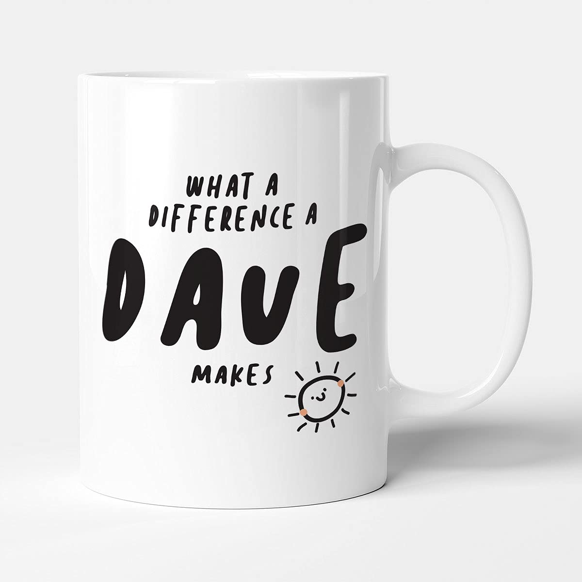 Victorian Printing Co - What A Difference A Dave Makes - Funny Birthday Gift Mug, Ceramic, 11fl.oz.