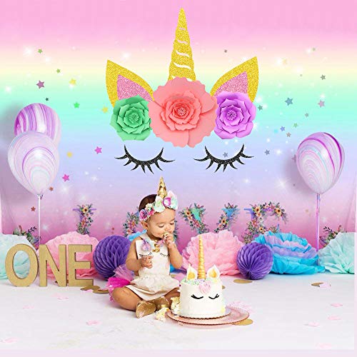 1 Yaaaaasss+Backdrop+Decorations+Eyelashes+Birthday