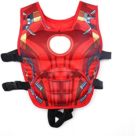 Kids Super Hero Swimming Aid Life Jacket Learn-to-Swim Buoyancy Aid Vest (Iron Man)