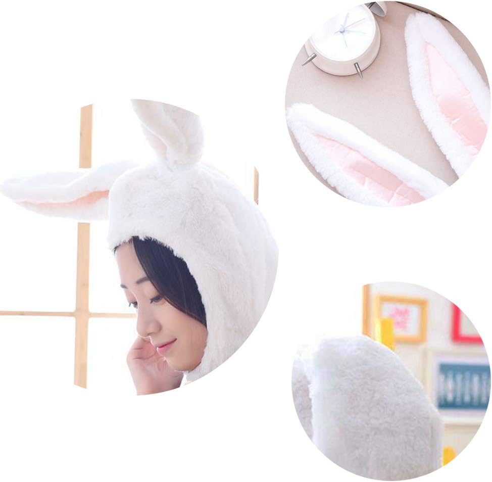 Cuteboom Rabbit Hat Eastern Bunny Hat Bunny Ears Funny Party Hats Holiday Hat Cute Costume for Men and Women (Pink): Clothing