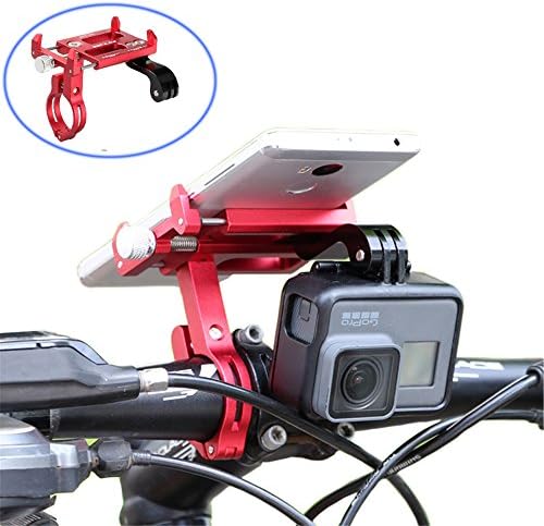 Gub G-88 All-in-One Bicycle Phone+Camera+Flashlight Holder Bike Handlebar Mount for Action Camera Compatible with GoPro YI SJCAM and 3.5-6.2 inch Cell Phone and Flashlight