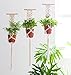 Mkono Macrame Plant Hanger Triple Hanging Planter Wall Home Decor 30 Inches
