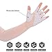 Flammi Women's Sun Arm Sleeves Gloves Half Finger Sun Sleeves UV Protection for Golf Running Cycling Driving Fishing (Beige)
