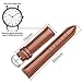 Quick Release Leather Watch Band, SONGDU Full Grain Genuine Leather Replacement Watch Strap with Stainless Metal Buckle Clasp 16mm, 18mm, 20mm, 22mm, 24mm (18mm, Brown)