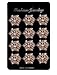 L'vow Crystal Floriated Brooches Scarves Buckle Collar Pin Corsage Bouquet Kit Pack of 12
