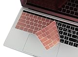 Macbook Pro TouchBar Keyboard Skin, CaseBuy Ultra Thin Keyboard Cover for NEWEST Macbook Pro with TouchBar 13 Inch A1706 & 15 Inch A1707(Released 2017/2016), Rose Gold