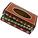 Ogrmar Crafted Retro Wooden Rectangular Paper Cover Case Tissue Box Dispenser Napkin Holder Home Decor (Retro Wooden)