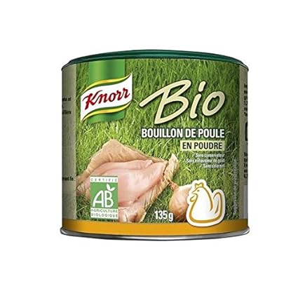 Bio Huhnerbruhe Knorr 135g Pulver Einzelpreis Knorr Bio Bouillon Poule Poudre 135g Amazon De Lebensmittel Getranke