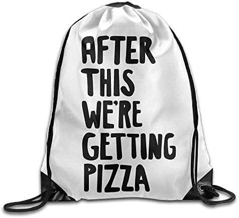 Unisex Bag After This We're Getting Pizza Drawstring Backpack
