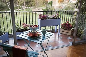 Huerto urbano GREENLAND especial balcón. 90x32x75 cm. Color:Azul ...