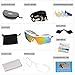 FiveBox Polarized U.V Protection Sports Glasses ,Cycling Wrap Sunglasses Goggle with 5 Interchangeable Lenses Unbreakable for Riding Driving Fishing Running Golf And All Outdoor Activities With Retail Package-Black And White.