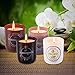 Onlywax Scented Candles 4 Pack Gift Set,Vanilla, Gardenia, Jasmine And Lilac, Aromatherapy Glass Jar Holidays Votive Soy Candle.