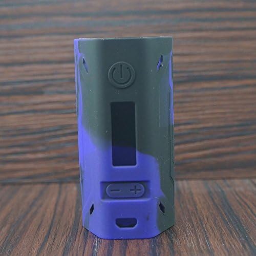 Protective Silicone Case for Smoant Battlestar 200w TC Skin Cover Sleeve Wrap Gel for Smoant Battlestar 200 Watt Box Mod Kit Purple Black