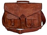 Leather bag Fair Deal / Big messenger bag / andy