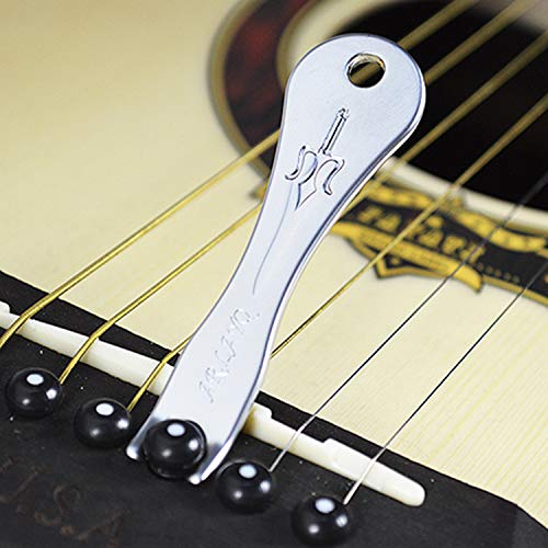Migavan 12PCS Plastic String Bridge Pins Pegs Bridge Pins Puller Remover Extractor Folk Acoustic Guitar - Thumbnail 3
