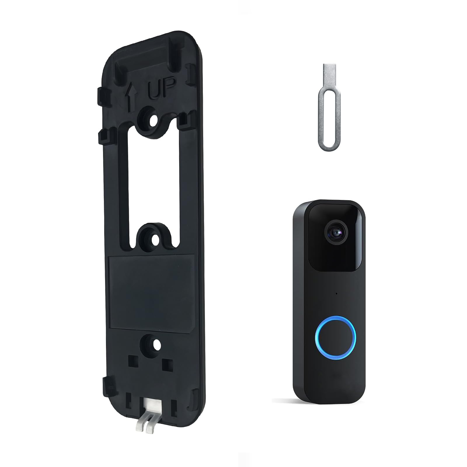 Blink Doorbell Back Plate with 3 Holes, Upgrade Blink Doorbell Backplate Replacement Blink Doorbell Mount, Blink Doorbell Accessories, Blink Doorbell Mounting Plate