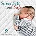 BabyMaryCo Pack N Play Waterproof Crib Mattress Pad Cover FITS ALL Mini&Foldable Mattresses Portable Cribs Dryer Safe & Hypoallergenic Soft Comfy Fitted Crib Protector-Bonus Changing Pad Liner&E-book