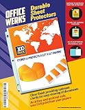 Clear Sheet Protectors, 8.5" x 11", 100 Pack, Durable, Top Load,Reinforced Holes, Acid-Free/Archival Safe