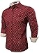Neleus Men's Long Sleeve Button Down Casual Shirts,501# Burgundy & Red (Skull),L
