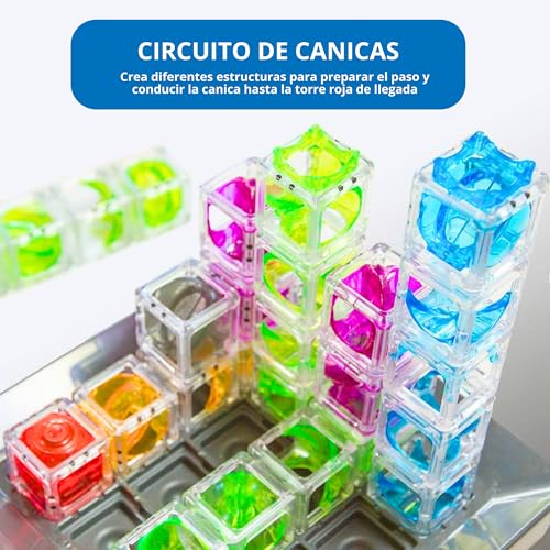 ThinkFun - Gravity Maze | Gift Child 8 Years | Board Games Kids 8 Years or Over | Marble Circuit | Marble Run Logica with 60 Challenges | Kids Games