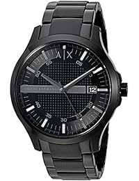 A   X Armani Exchange Reloj de pulsera de acero inoxidable con eslabones en forma de Y