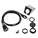 USB 3.0 Mount Cable - Powerbeast 2M/6.6ft Dual USB 3.0 Extension USB Mount,Dash Mount,Flush Mount,Panel Mount Cable for Car Boat Motorcycle