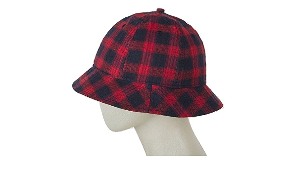 BOZKEE 6 Panel Plaid Bucket Hat 
