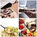 Black Silverware Set with Serving Pieces - Deedro 48-Piece Stainless Steel flatware Cutlery Utensil Set for Dessert & Dinner, Mirror Polished Knives Forks Spoons Set Service for 8
