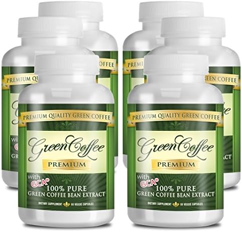 Green Coffee Bean Extract Premium 100% Pure - 50% Chlorogenic Acid for Weight Loss, Antioxidant, Metabolism Booster - 360 Vegetarian Capsules
