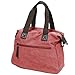BMC Womens Textured Canvas Multi Pocket Shoulder Tote Fashion Handbag