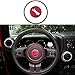Highitem New Steering Wheel Cover Ornament for Jeep Wrangler/Compass/Patriot 2011-2016 & Grand Cherokee 2011-2013 (Red)