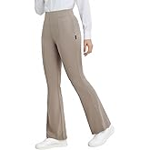 baleaf Womens Yoga Dress Pants Work with 4 Pockets Bootcut Business Leggings Stretch High Waisted Slacks Casual 30"