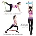 Cymas Resistance Loop Band Set, with 4 Resistance Loop Bands and 1 Long Flat Yoga Band, for Building Muscles, Shaping Body, Rehabilitative Exercises, Yoga,