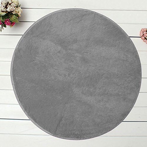 Bath Rugs bath rug memory foam Home Bedroom Soft Anti Slip Mat Fluffy Round Foam Shaggy Rug Floor Carpet bath rug Velvet Gray