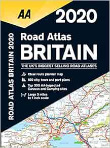 Uk Road Map 2020 Road Atlas Britain 2020: Aa Publishing: 9780749581350: Books: Amazon.com