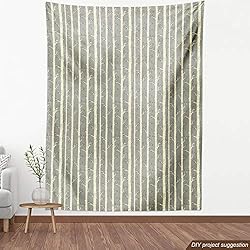 Ambesonne Birch Fabric by The Yard, Tree Branches