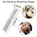 KABUDA 3 Pack Pet Comb, Chrome Electroplating Steel Combs in 3 Sizes (19 x 3 cm, 19 x 4 cm, 19 x 5 cm) for Dogs, Cats, and Other Pets with Different Lengths of Hair (Pack of 3)