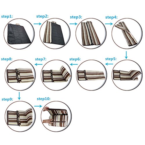 TAWA Extra Large Picnic & Outdoor Blanket Dual Layers For Outdoor (Blue) - Thumbnail 7