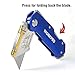 WORKPRO Folding Heavy Duty Utility Knife and Utility Shear Quick-release Snip Combo 10 Extra Standard Blades Included