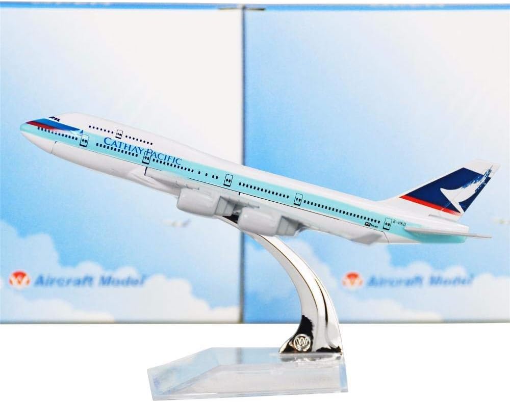 LTWAAXP Airplane Model Building The Cathay Pacific Airways Boeing 747 16cm Metal Airplane Models Birthday Gift Models