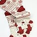 Fly love 3 Pairs Womens Christmas Crew Socks Cute Pattern Cotton Ankle Socks Holiday Printed Festive Patterns