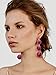 Hot Pink Thread Ball Dangle Earrings Rose Red Bead Tassel Lantern Drop Wedding Earrings for Girls