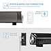 Sound Bar -TV Surround Soundbar Wired and Wireless Bluetooth Sound Bar Speaker for TV/PC/Tablet/Smartphone(Included Audio Cable, Dual Connection Methods, Remote Control）