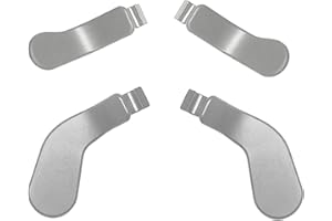 LIXIONGBAO 4 Pcs Elite Controller Paddles for Xbox Elite Controller Series 2 ,Paddles for Xbox Elite Series 2,Elite 1 Core Controller Paddles,Elite 2 Controller Accessories for Xbox Elite One Controller(Silvery)
