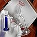 Fashion Glass Water Bubblers Accessories Handmade Beaker Connector,Bottle Shaped (19# Large)