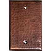 Monarch Pure Copper Hammered Blank Wall Plate / Switch Plate